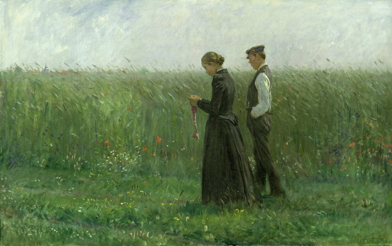 Søndag ettermiddag, 1893 av Leopold Karl Walter von Kalckreuth