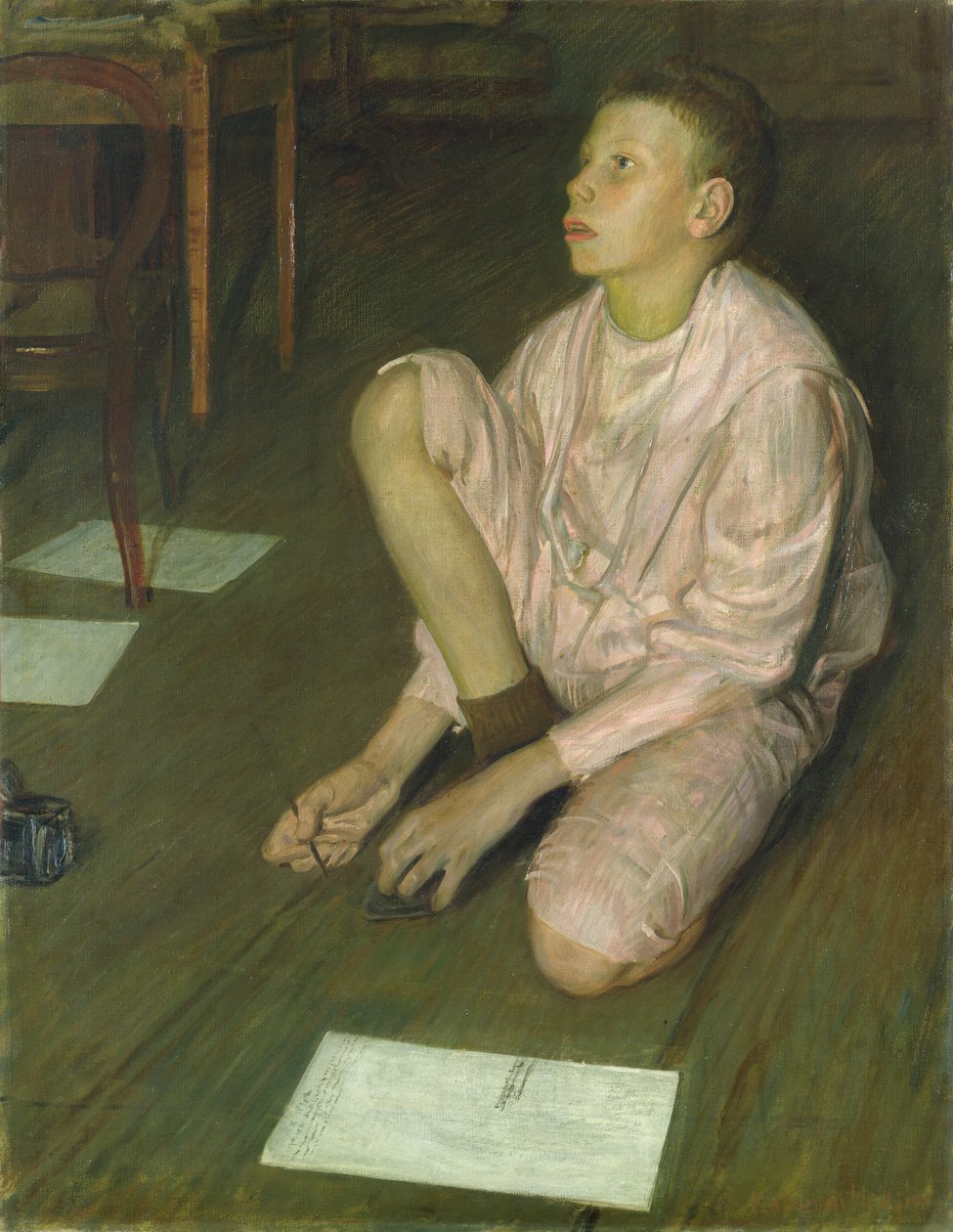 Ulv, kunstnerens sønn, 1900 av Leopold Karl Walter von Kalckreuth