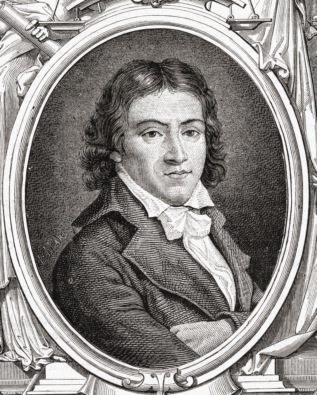 Portrett av Camille Desmoulins (1760-94) av Leopold Mar