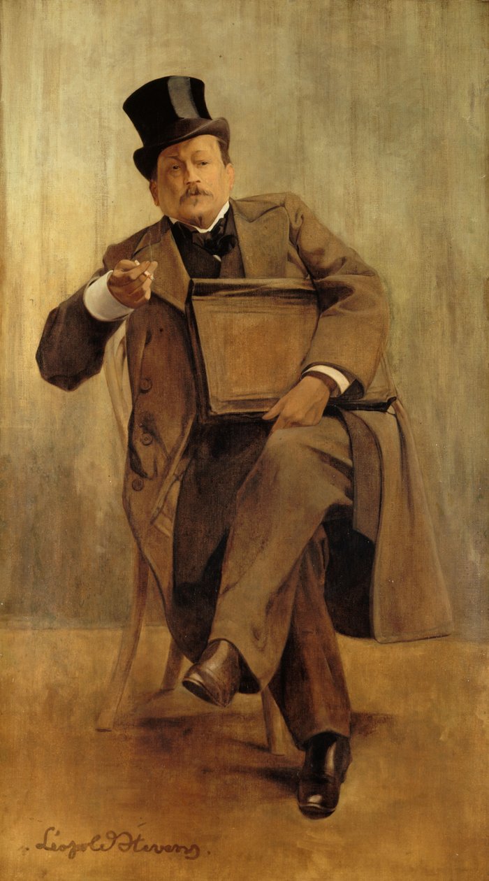 Portrett av Georges Courteline av Leopold Stevens