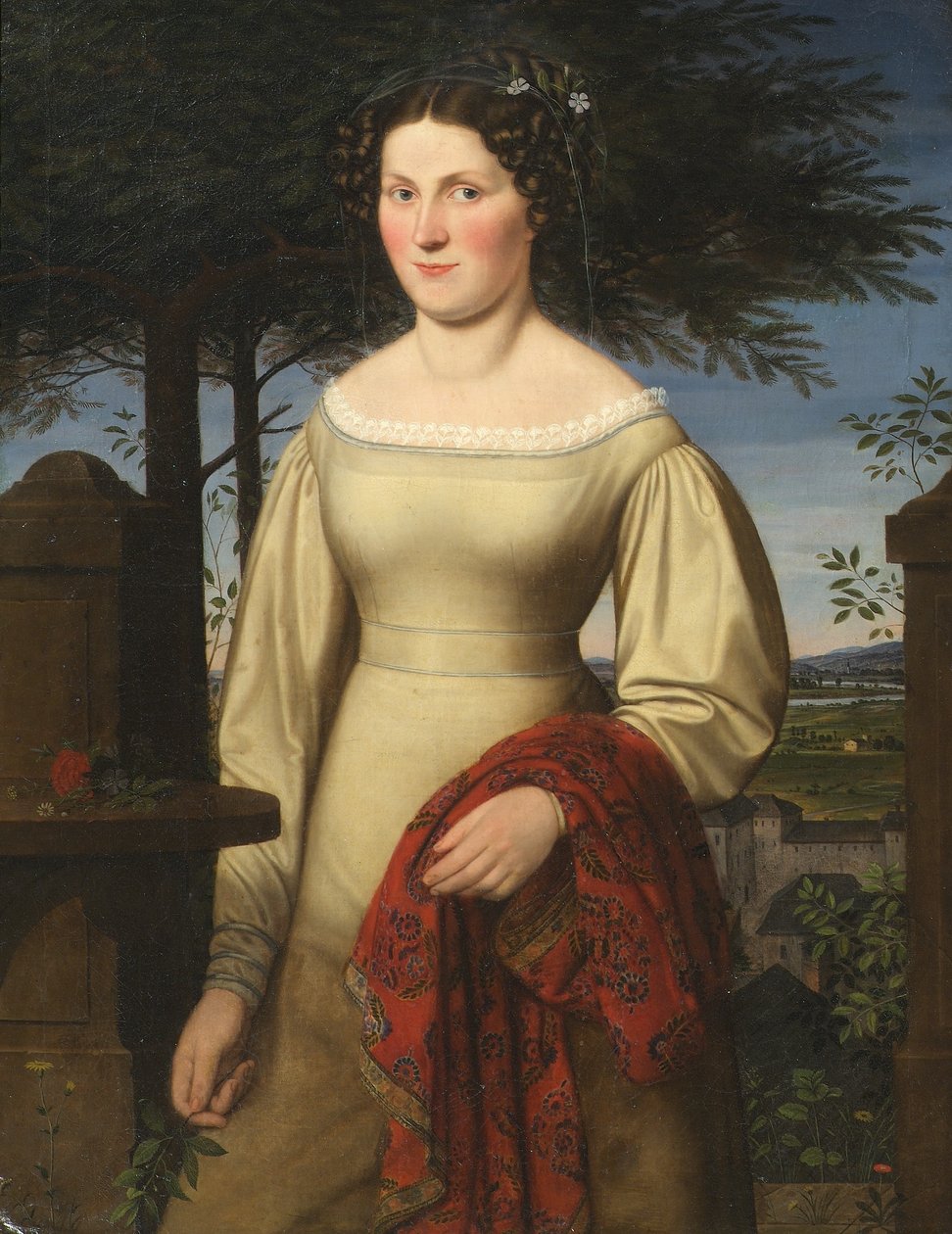 portrett av en dame av Leopold Blonder