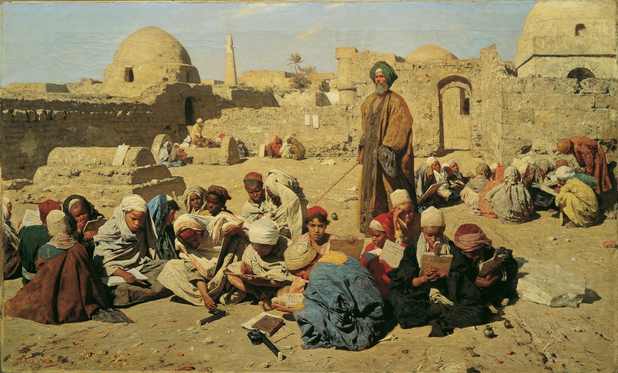 skole i Øvre Egypt av Leopold Carl Muller