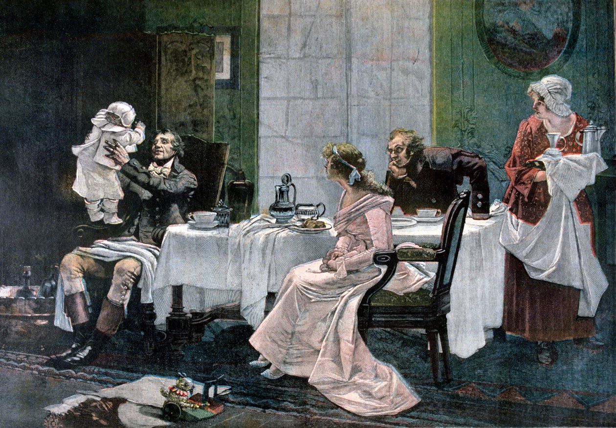 Lunsjen til Camille Desmoulins, 1892 av Leopold Flameng