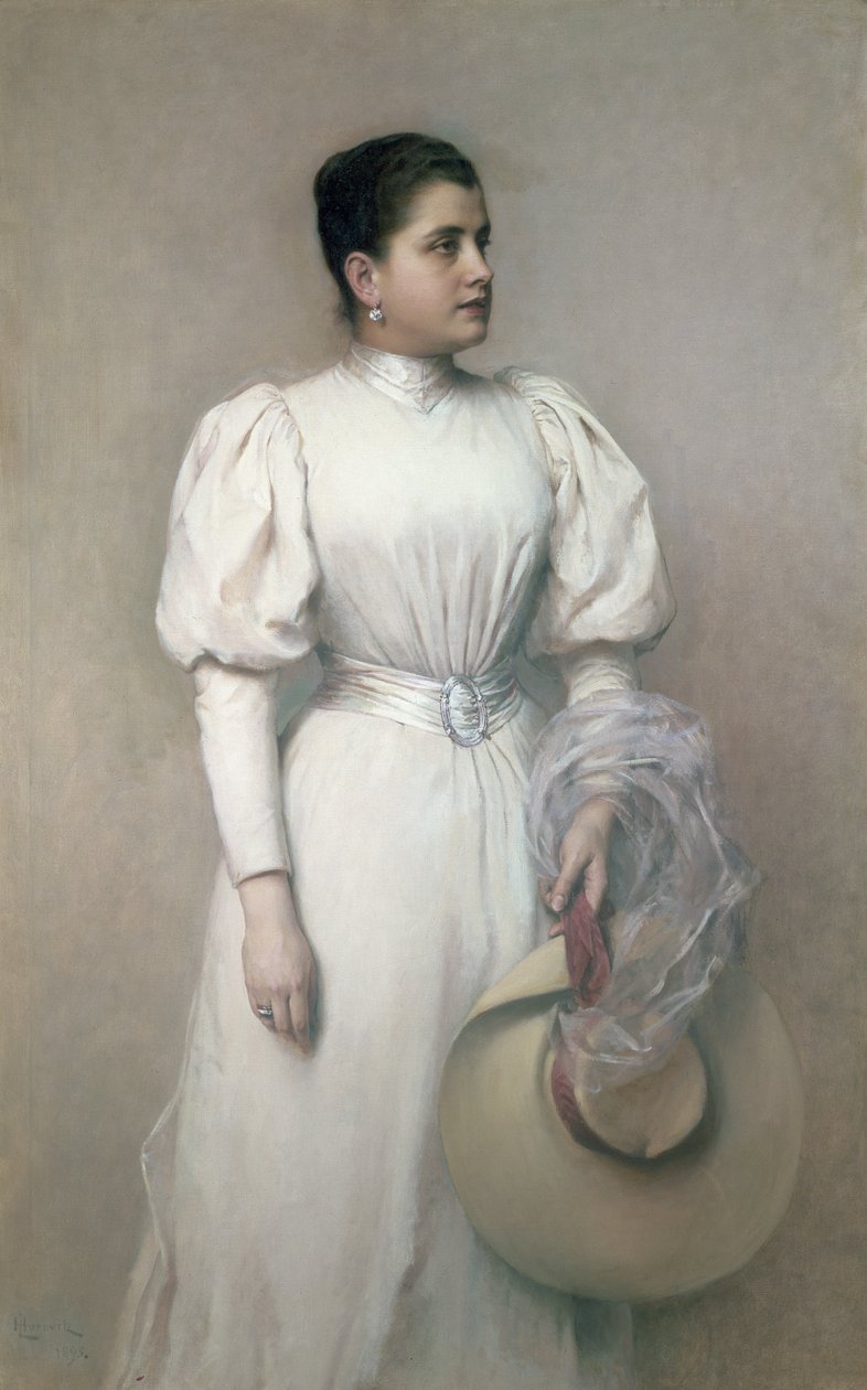 Marie Renard, operasanger med Hof-operaen og kona til Kinsky, 1893 av Leopold Horovitz