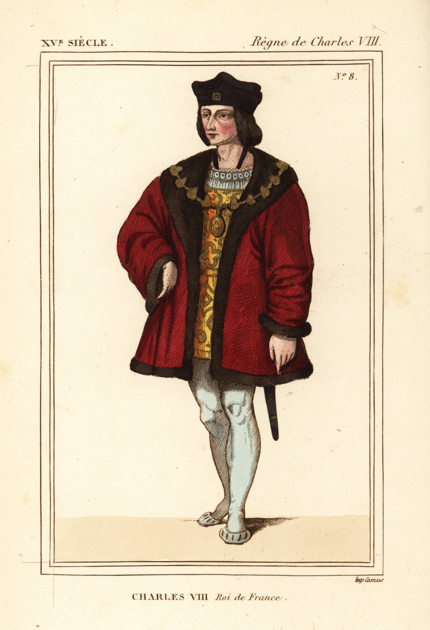 Kong Charles VIII av Frankrike, den affable av Leopold Massard