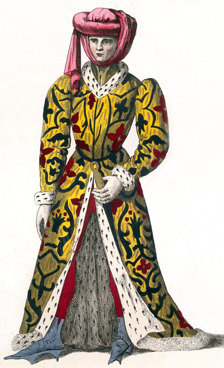 Louis De La Tremoille, greve av Joigny, under Charles VIIs regjeringstid av Leopold Massard