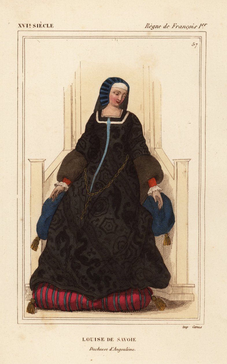 Louise av Savoy, Louise de Savoie, hertuginne av Angouleme, mor til kong Frans I av Leopold Massard