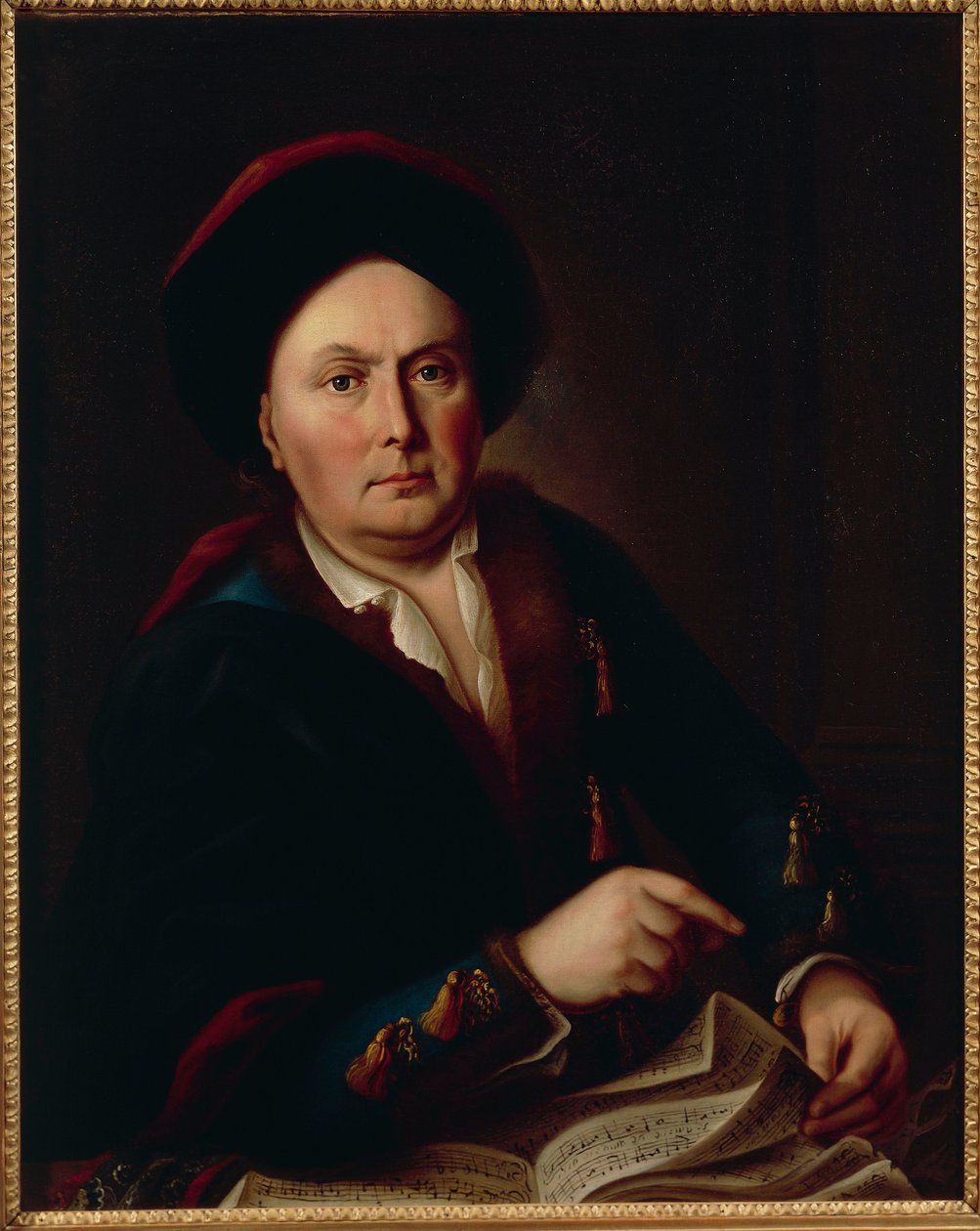 Portrett av Ludwig van Beethoven, Kapellmeister (1712-73), bestefar til komponisten Ludwig Beethoven av Leopold Radoux