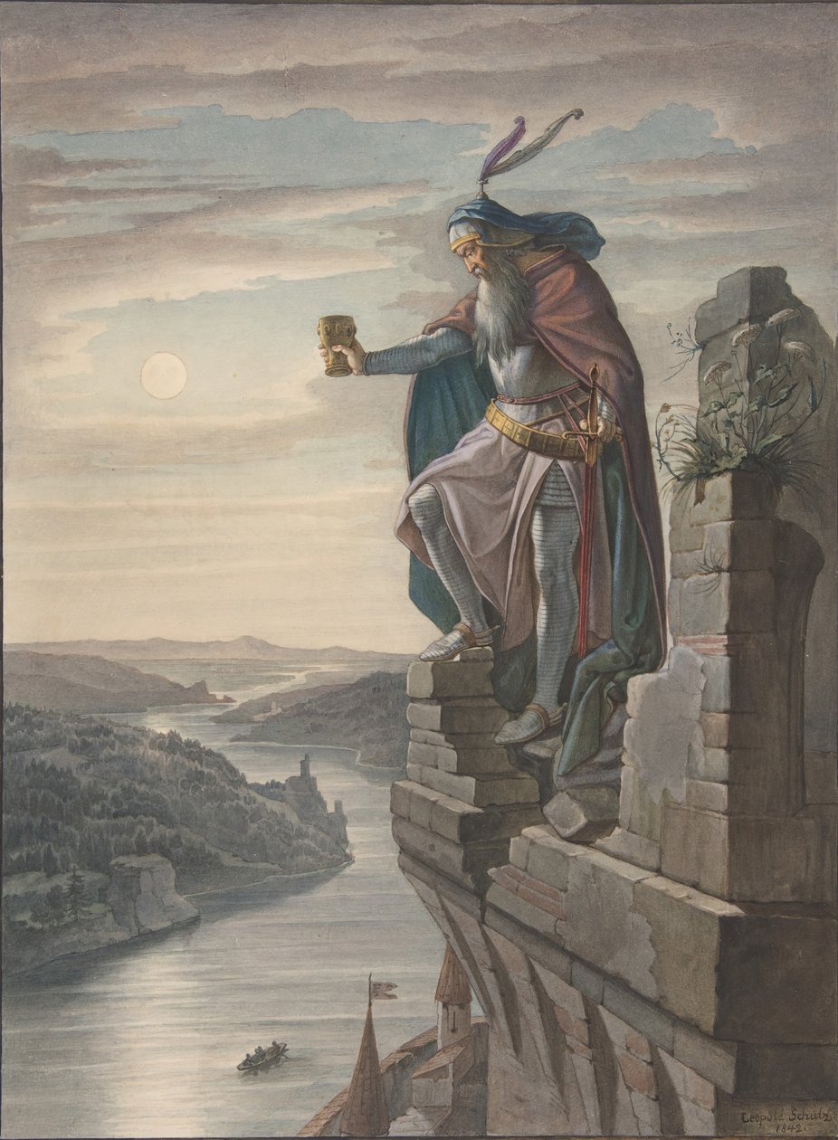 Illustrasjon for Goethe, 1842. av Leopold Schulz