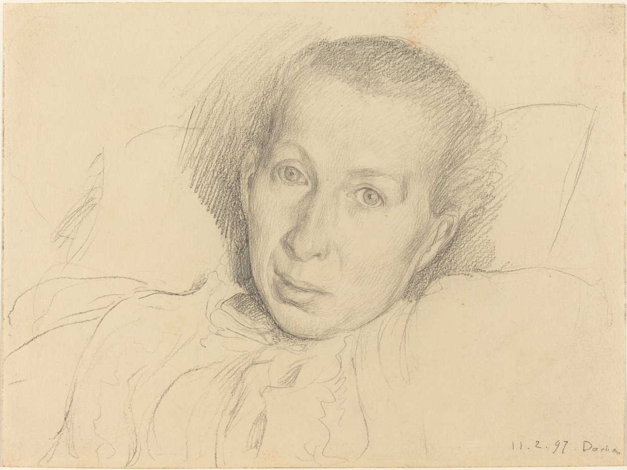 Kunstnerens søster, Marie von Kalckreuth av Leopold von Kalckreuth