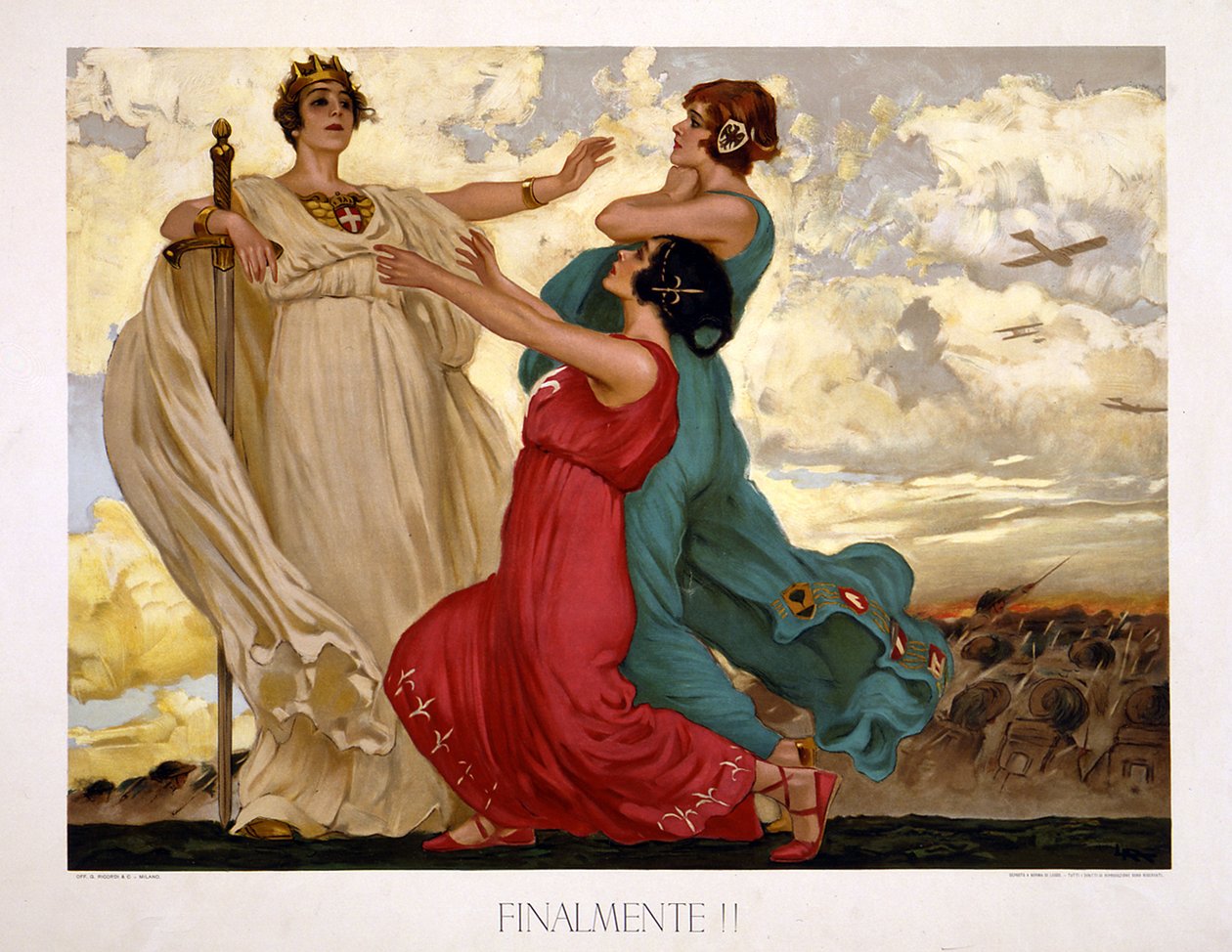 Endelig!, 1918 av Leopoldo Metlicovich