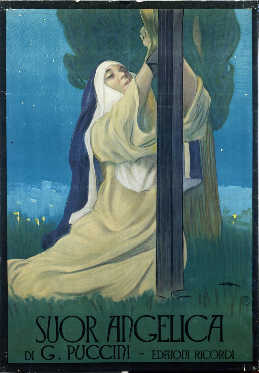 Opera "Suor Angelica" (Sister Angelica) av Giacomo Puccini av Leopoldo Metlicovitz