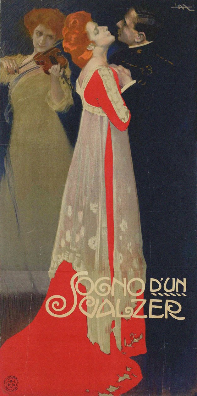 Drøm om en vals, 1910. av Leopoldo Metlicovitz