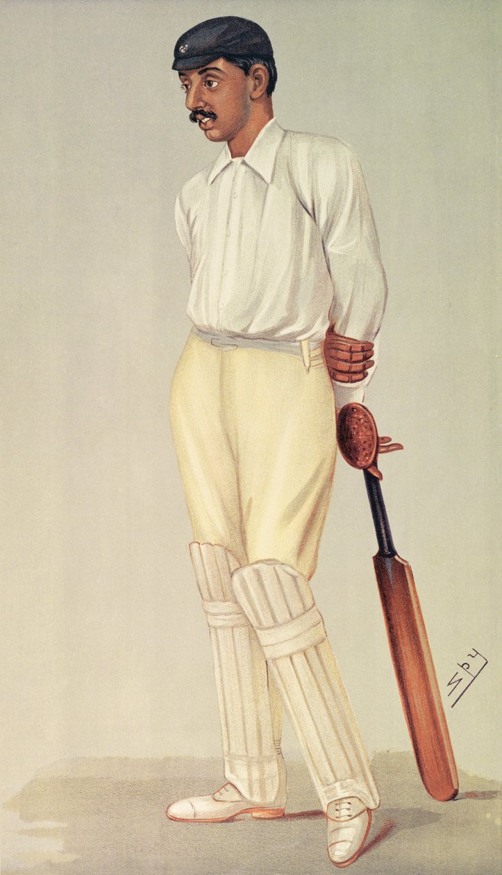 Prince Ranjitsinghi, spion tegneserie, pub. av Vincent Brookes Day & Son, ca. 1895 av Leslie Matthew Ward