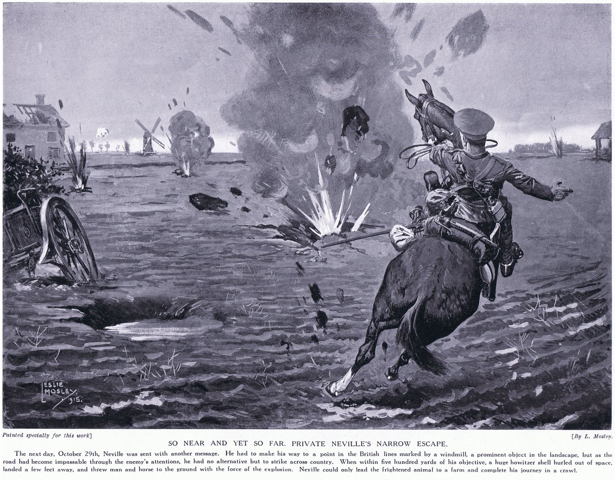 Så nær, men så langt. Private Nevilles smale flukt ved Ypres oktober 1914 av Leslie Mosley