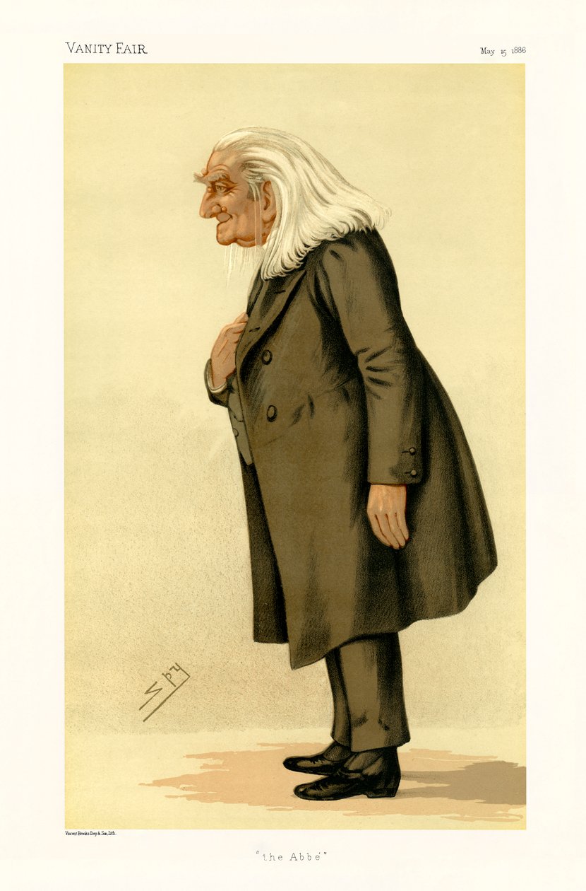 Franz Liszt - portrett stående av Leslie Matthew (1851 1922) Ward