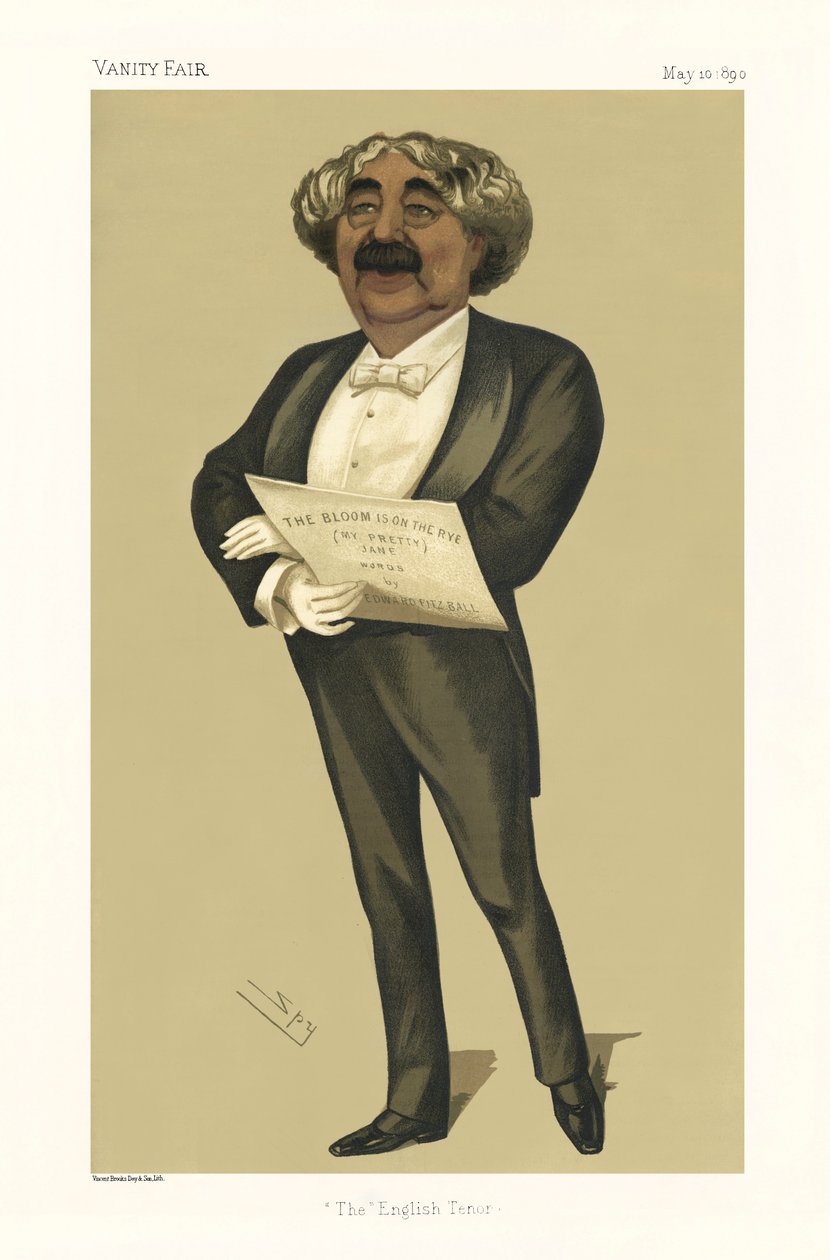 John Sims Reeves - portrett stående av Leslie Matthew (1851 1922) Ward