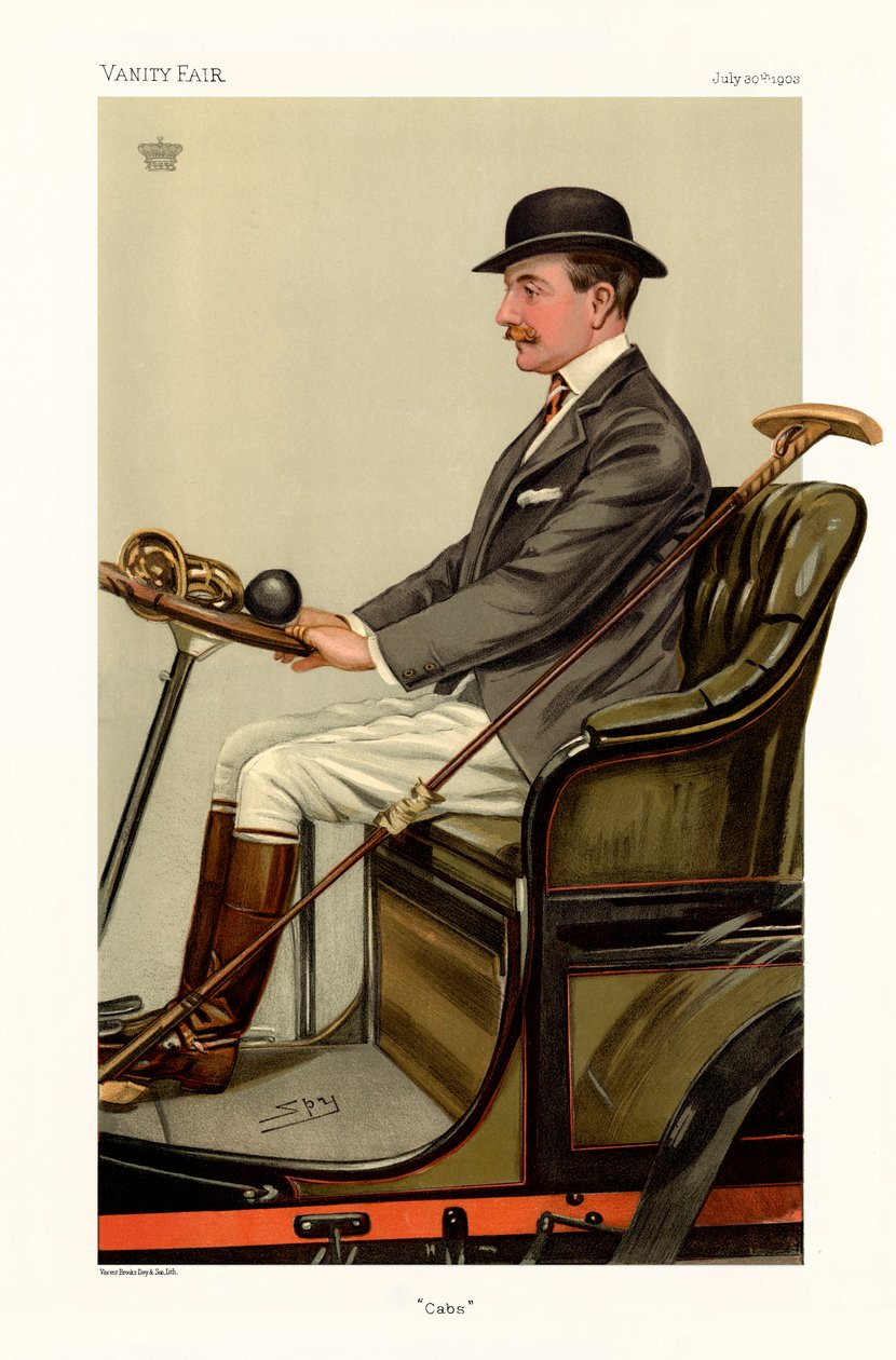 Major Charles Chetwynd-Talbot, jarl av Shrewsbury - sittende portrett av Leslie Matthew (1851 1922) Ward