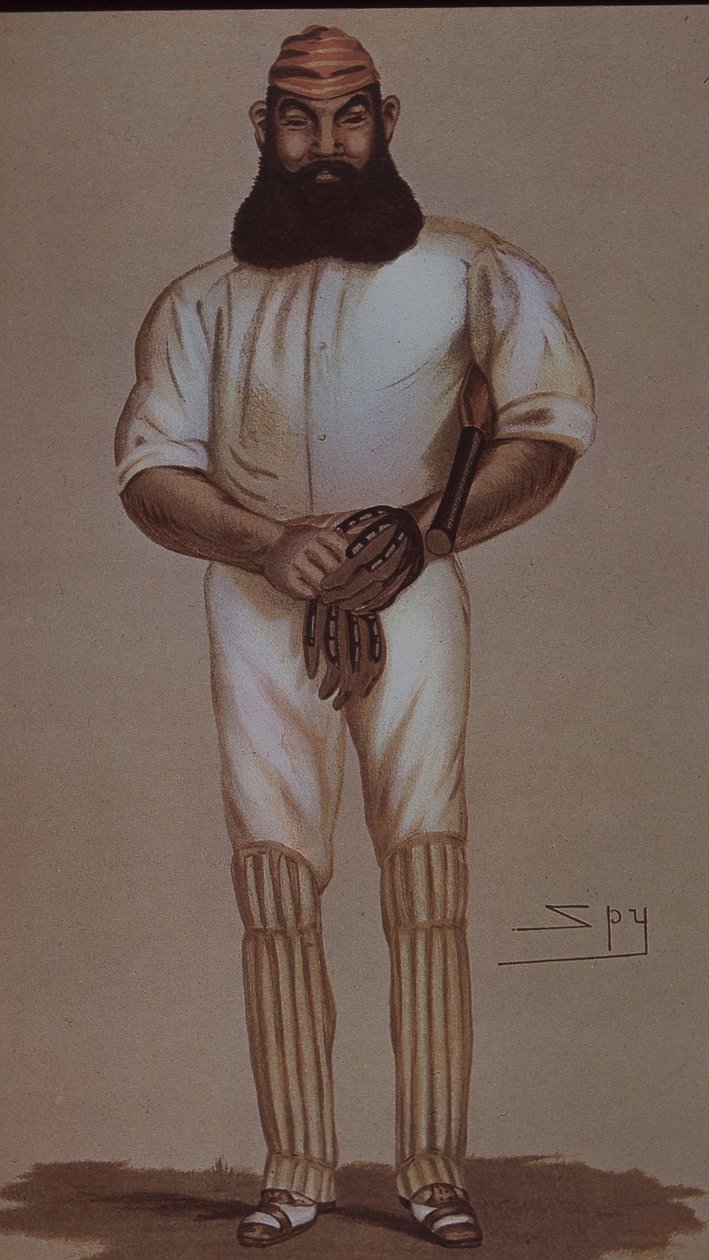 Cricket-helten WG Grace, karikatur for Vanity Fair av Leslie Matthew Ward