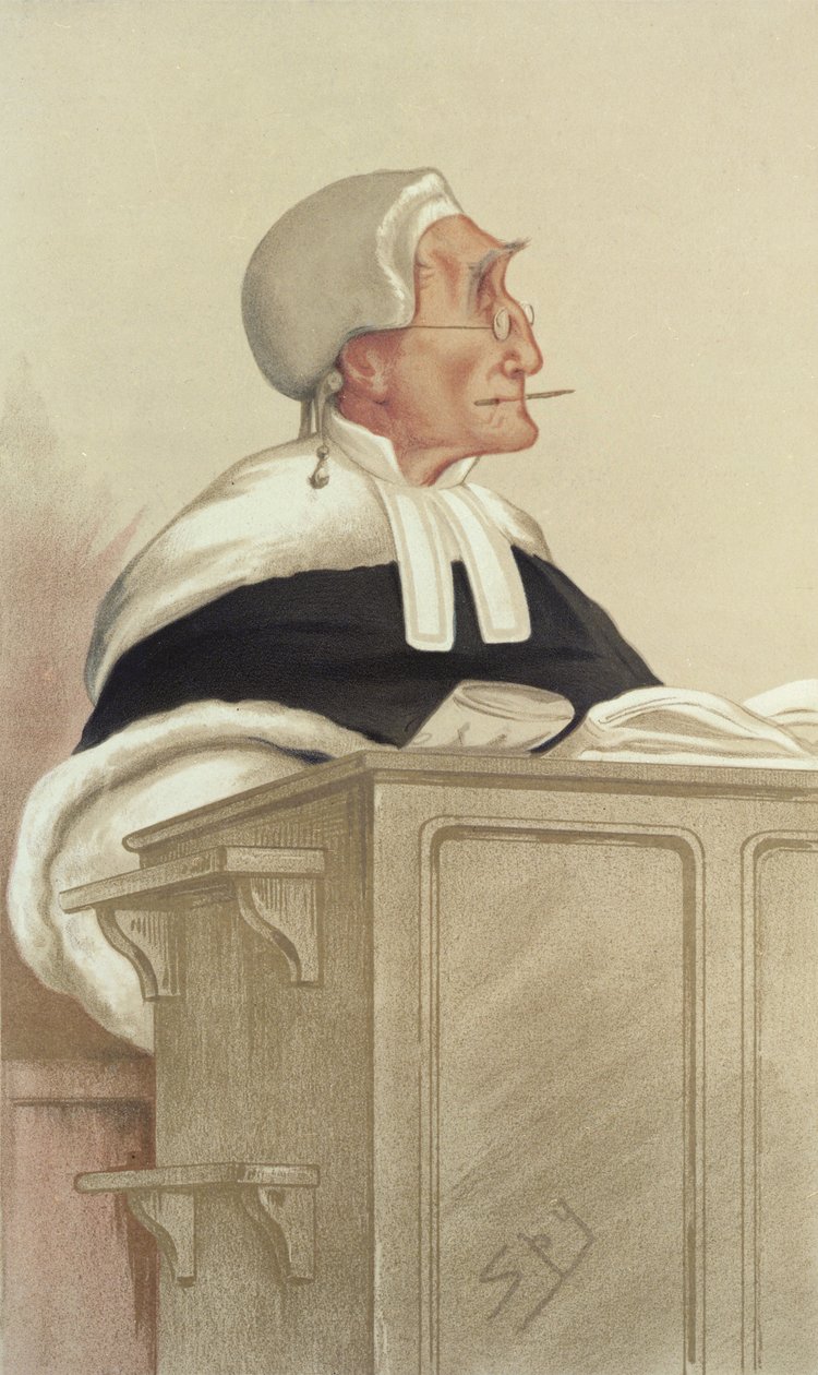 Den ærede Sir Anthony Cleasby av Leslie Matthew Ward