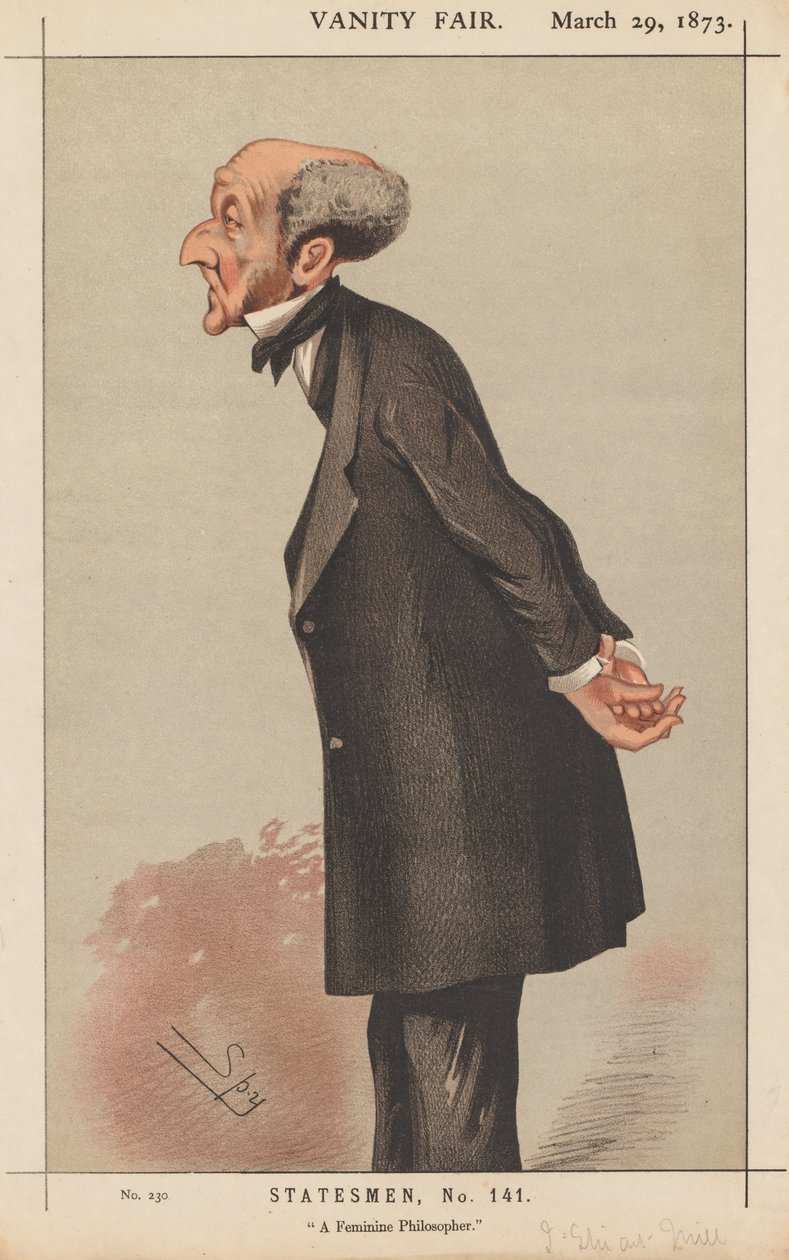 Vanity Fair: Statesman, nr. 141 "A Feminine Philosopher" av Leslie Matthew (Spy) Ward