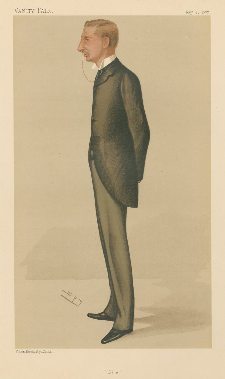Hun, Henry Rider Haggard (Vanity Fair-serien) av Leslie Matthew Spy Ward
