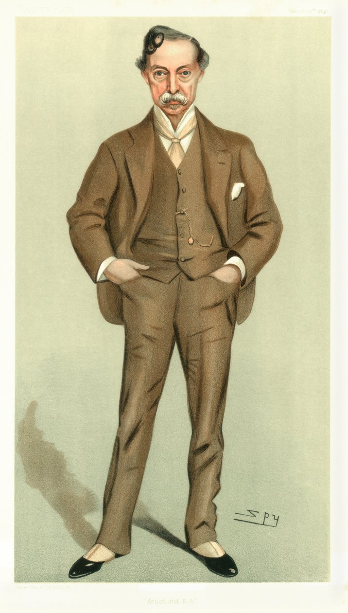 Kunstner og RA, William Quiller Orchardson, skotsk kunstner, 1898. av Leslie Matthew Ward