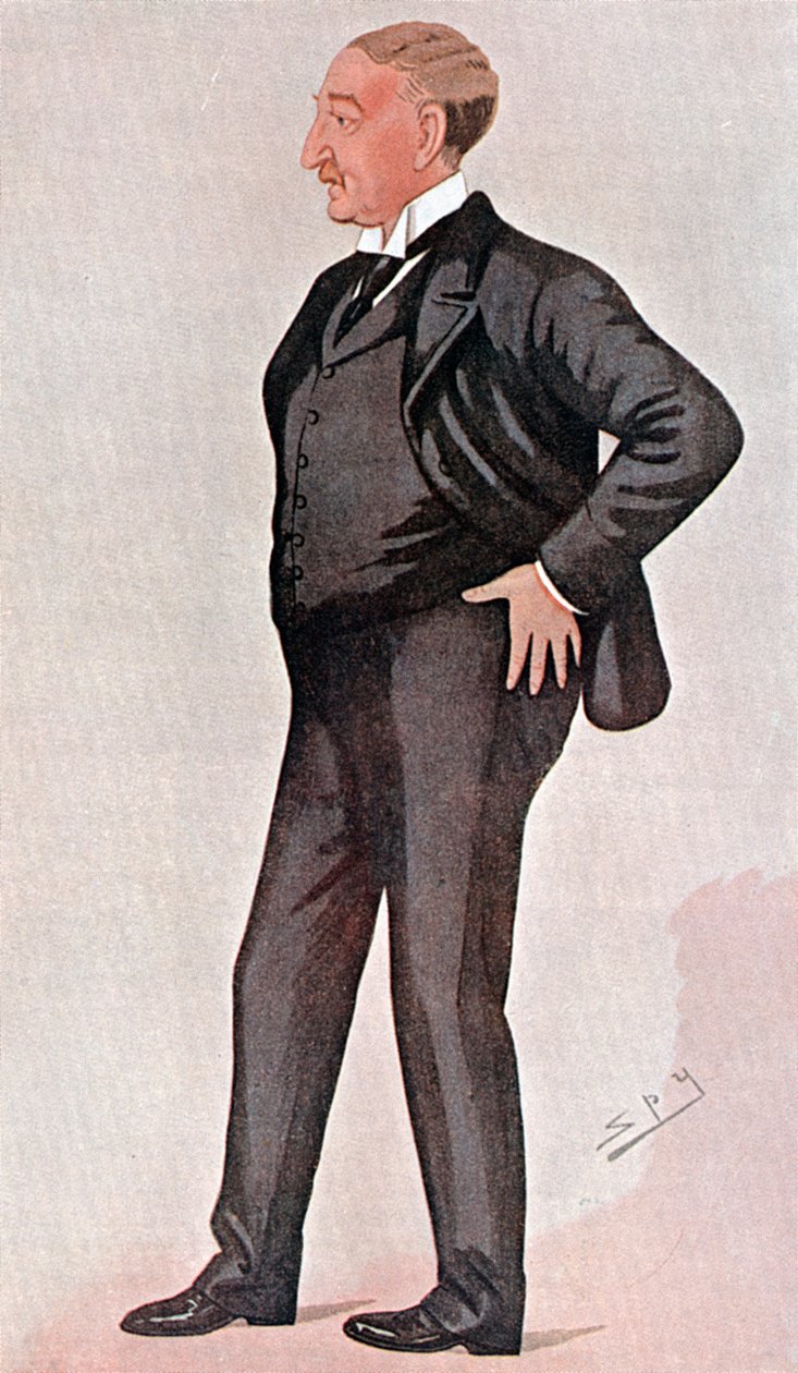 Cecil Rhodes , britiskfødt sørafrikaner, finansmann, statsmann og imperiumbygger, 1891 av Leslie Matthew Ward