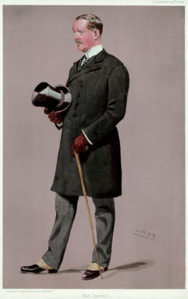 East Sussex, oberst Brookfield, britisk soldat og politiker, 1898. av Leslie Matthew Ward