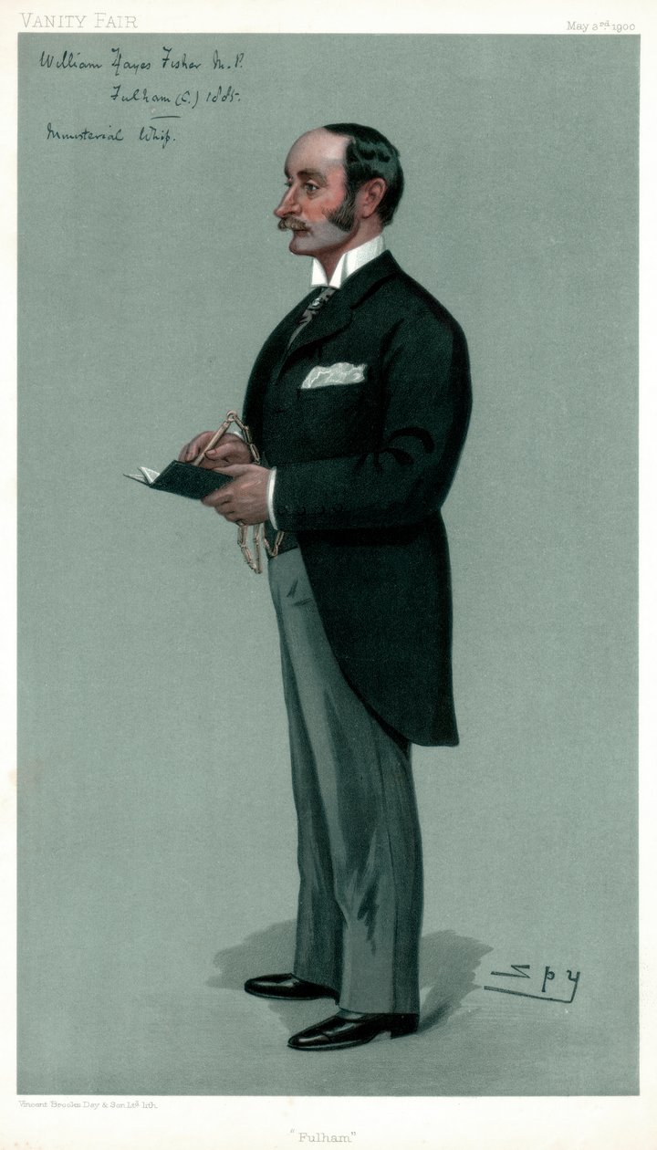 Fulham, William Hayes Fisher , britisk politiker, 1900. av Leslie Matthew Ward