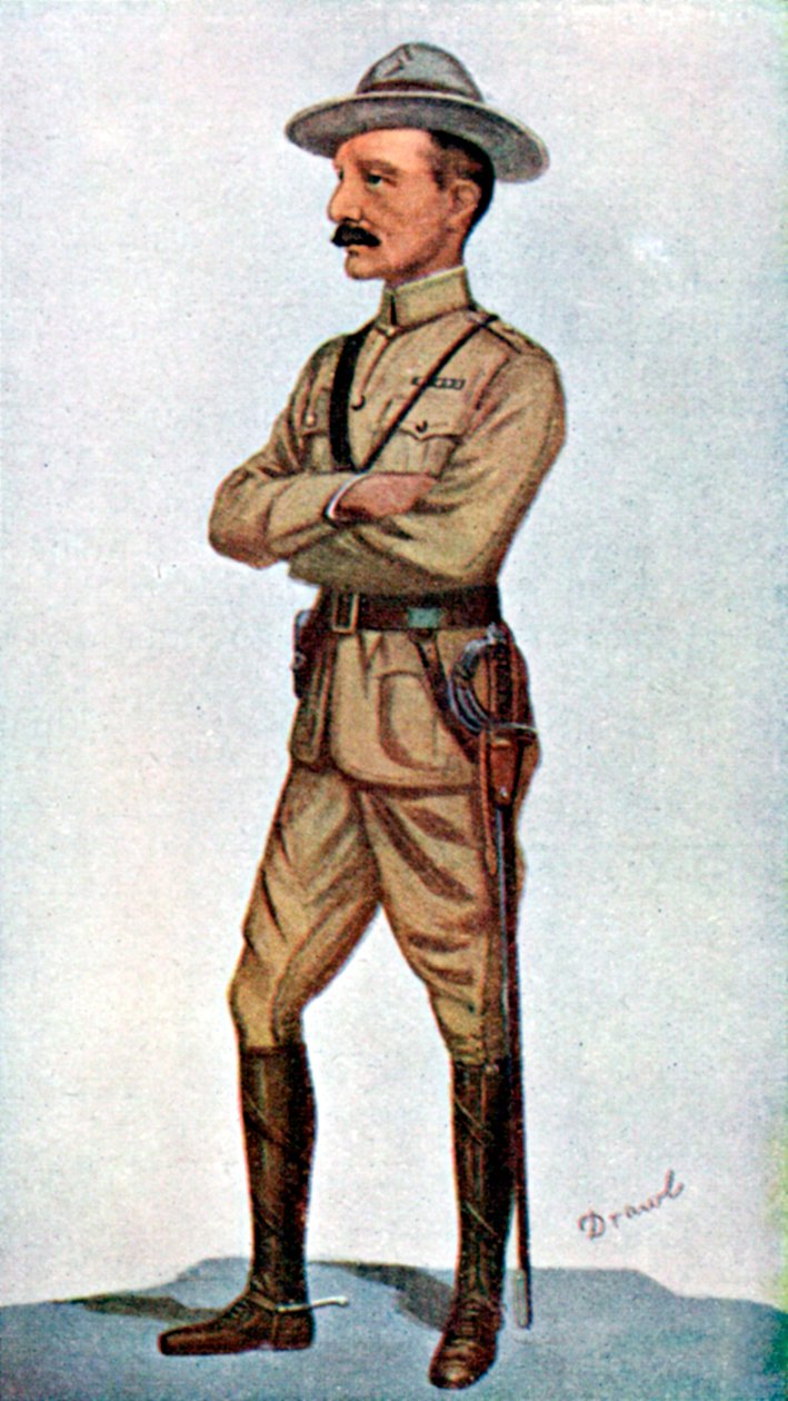 Robert Baden-Powell , engelsk soldat, 1900. av Leslie Matthew Ward
