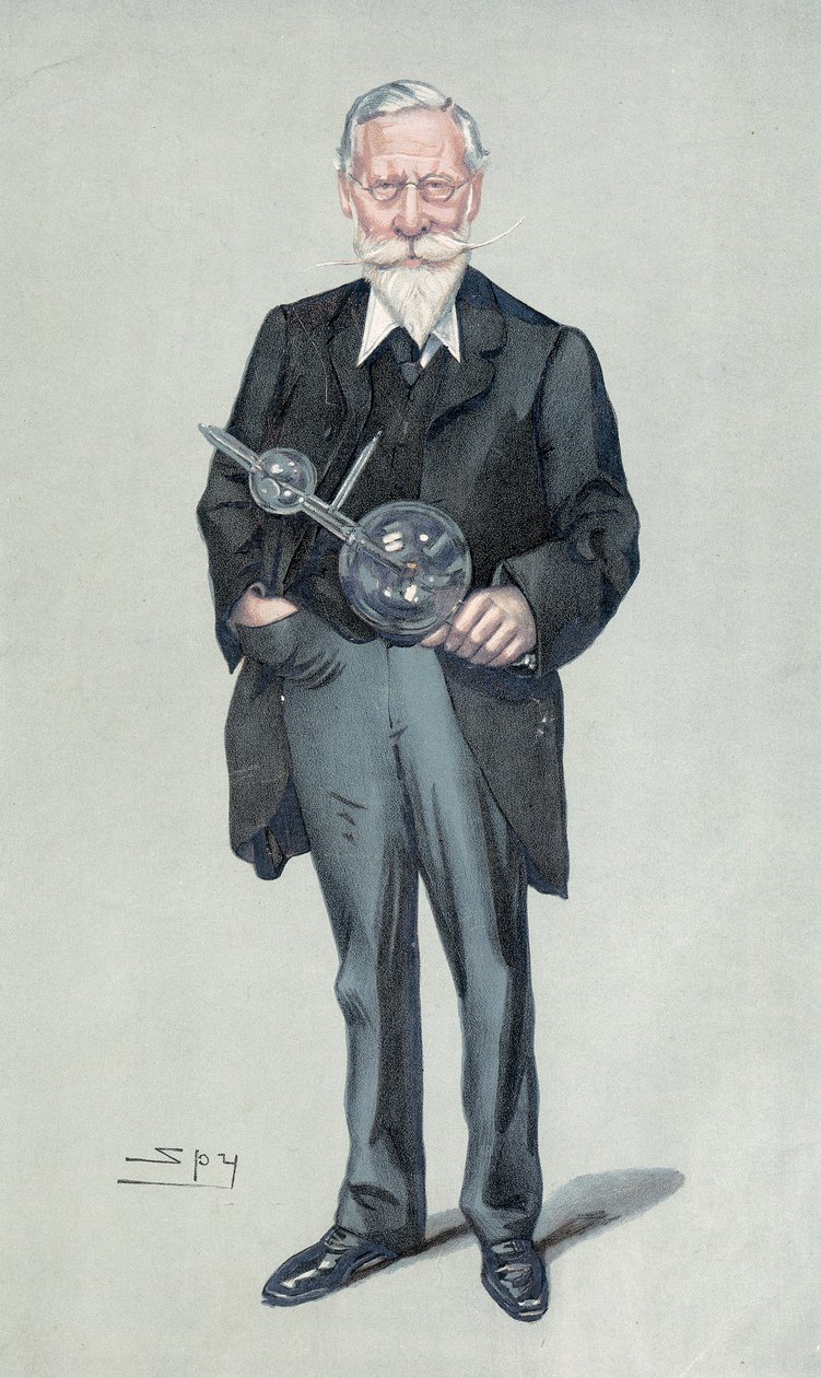 Sir William Crookes , engelsk fysiker og kjemiker, ca 1900-tallet av Leslie Matthew Ward