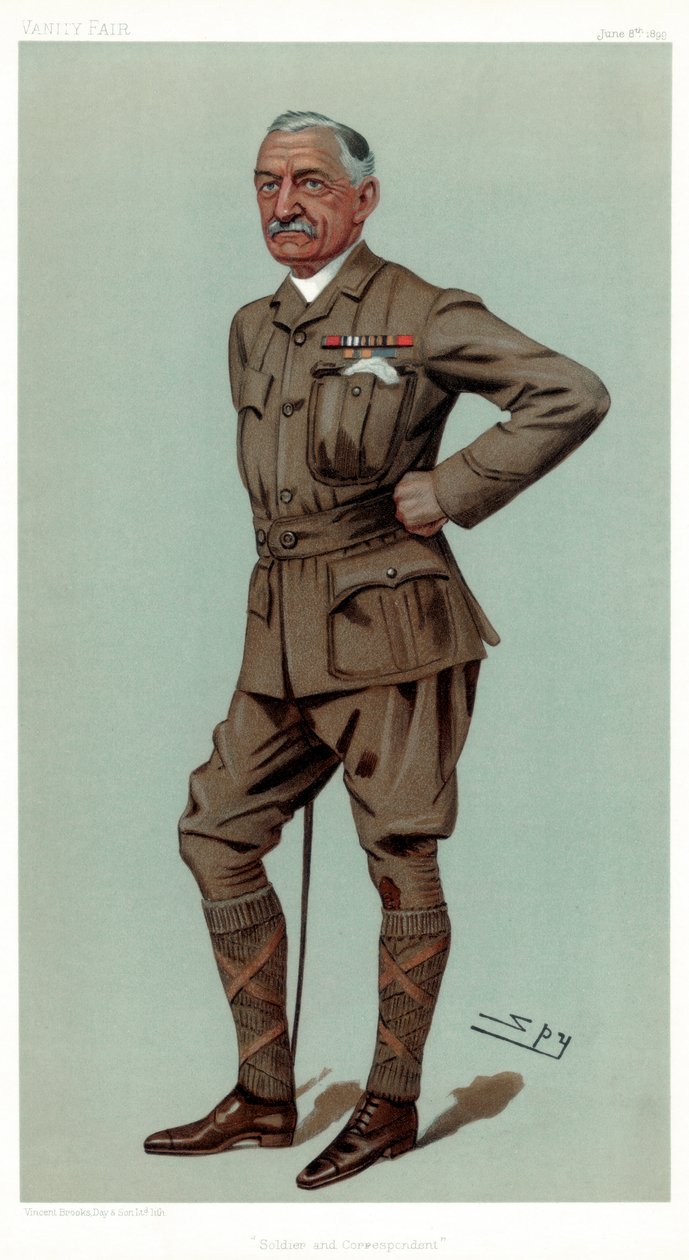 Soldat og korrespondent, oberst Francis William Rhodes DSO, 1899. av Leslie Matthew Ward