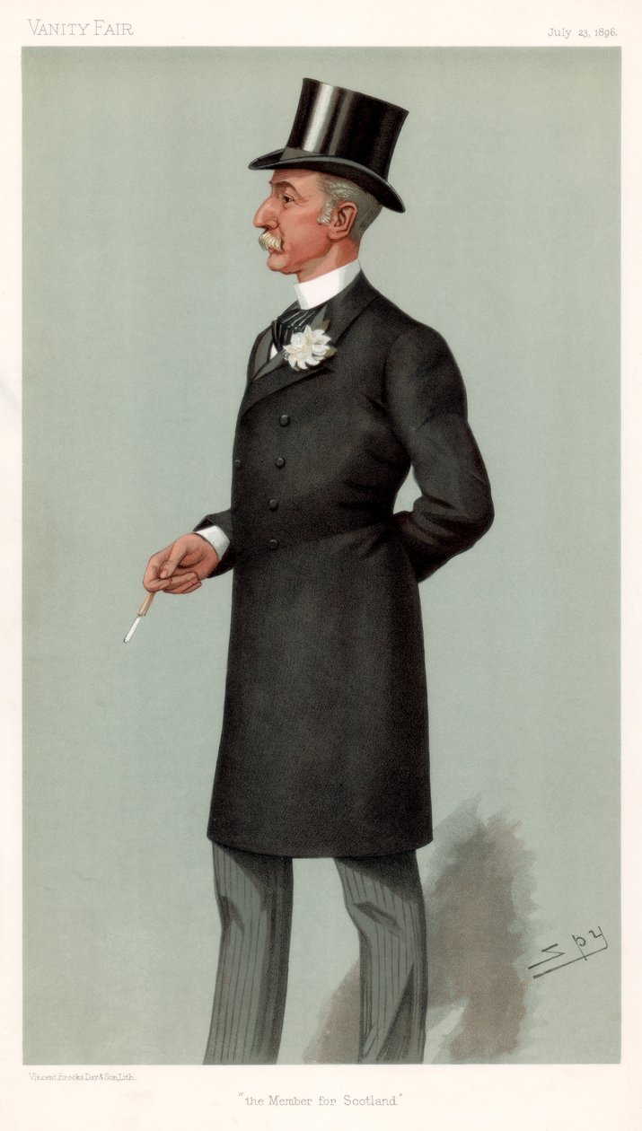 Medlemmet for Skottland, Sir Lewis McIver, skotsk politiker, 1896. av Leslie Matthew Ward