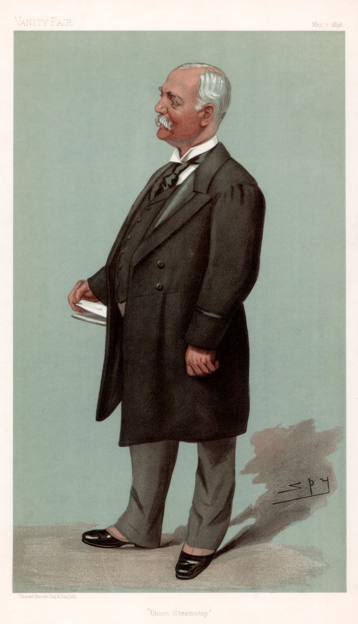 Union Steamship Sir Francis Henry Evans , britisk forretningsmann og politiker, 1896. av Leslie Matthew Ward