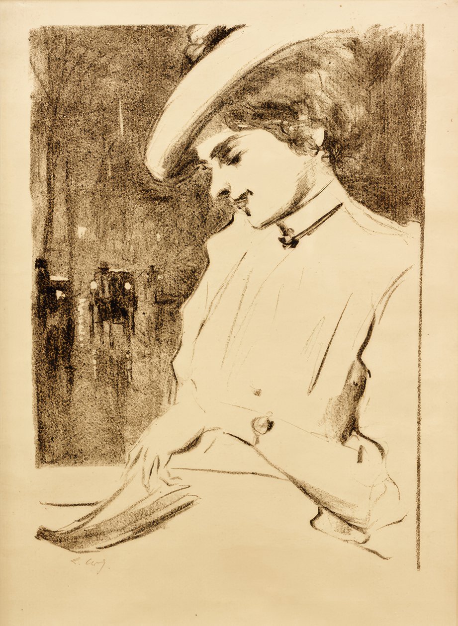 Reading Lady (The Waiting One) av Lesser Ury