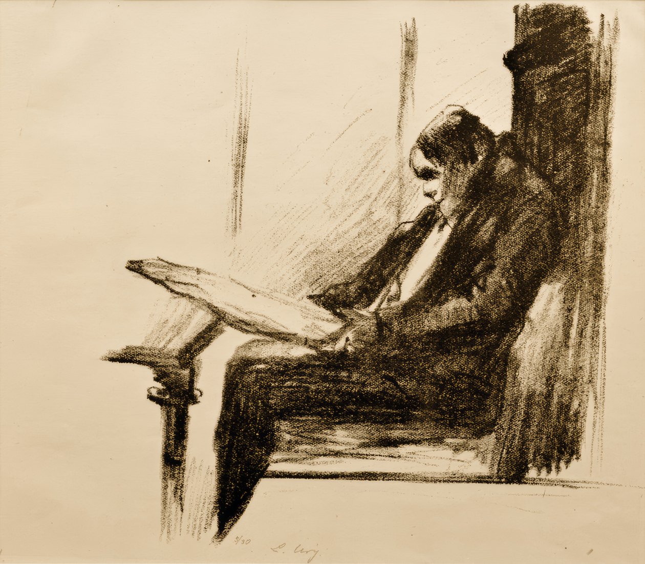 Avisleser av Lesser Ury