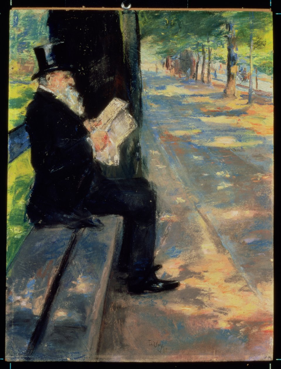 Gentleman in a Zoo, ca. 1900 av Lesser Ury