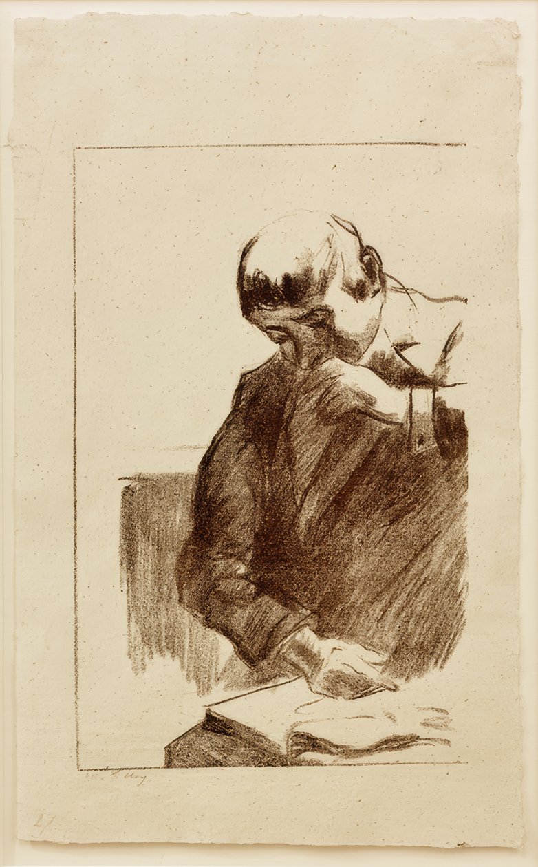 Lesender Mann av Lesser Ury