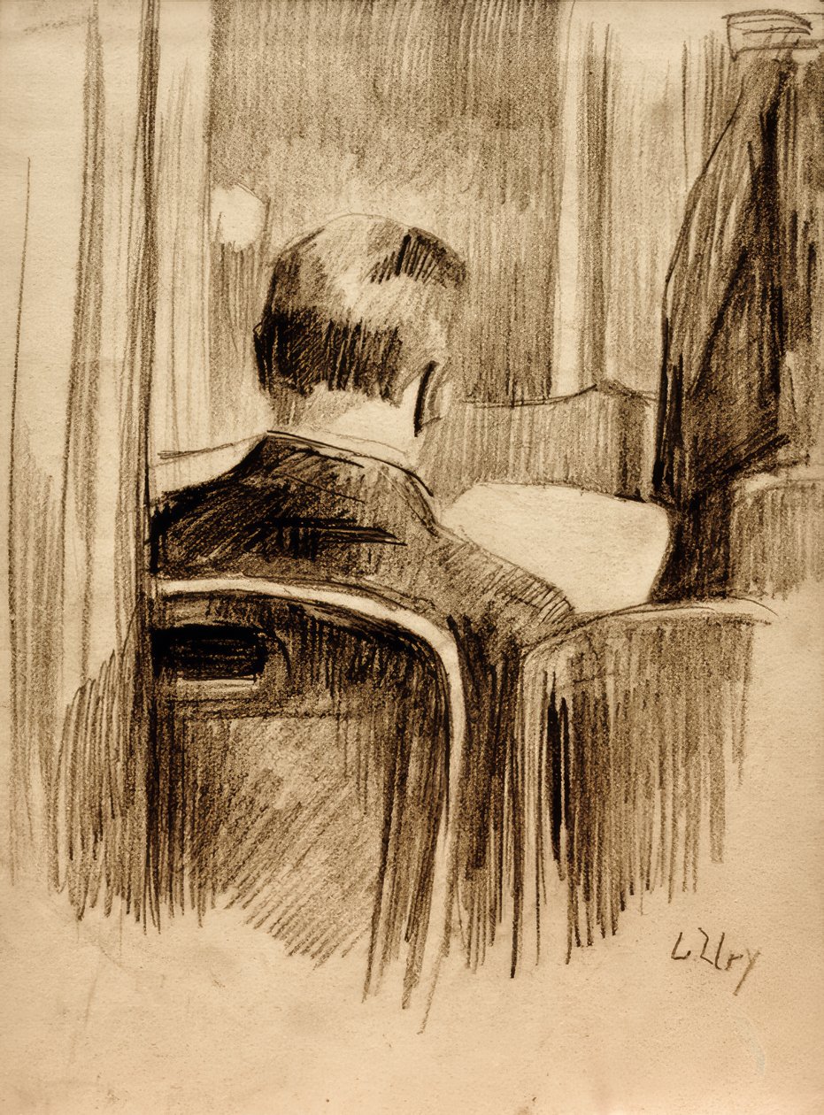 Lesere i kafeen av Lesser Ury