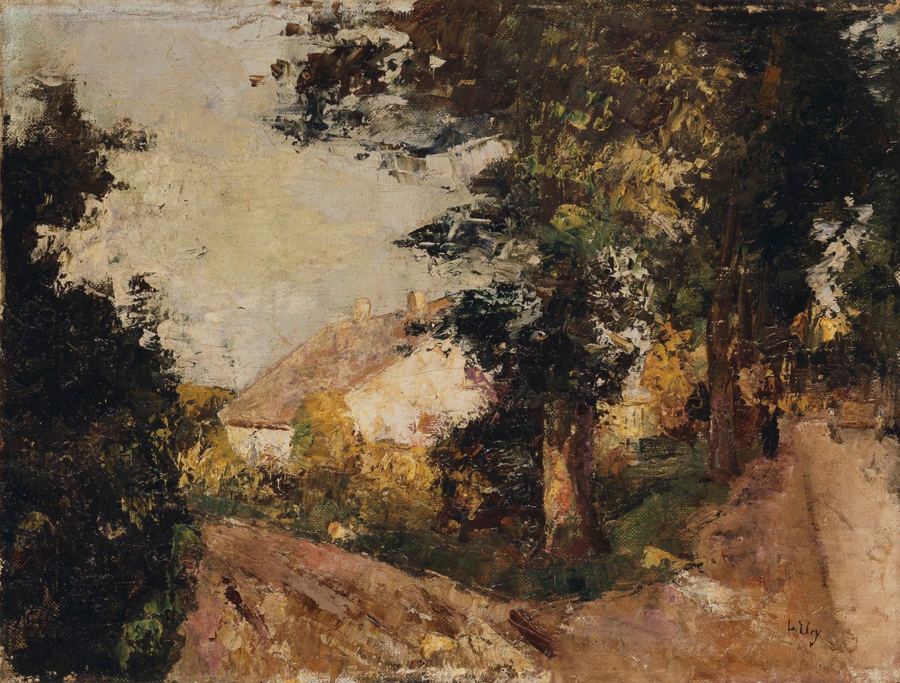 Landsbyen, 1885-1890 av Lesser Ury