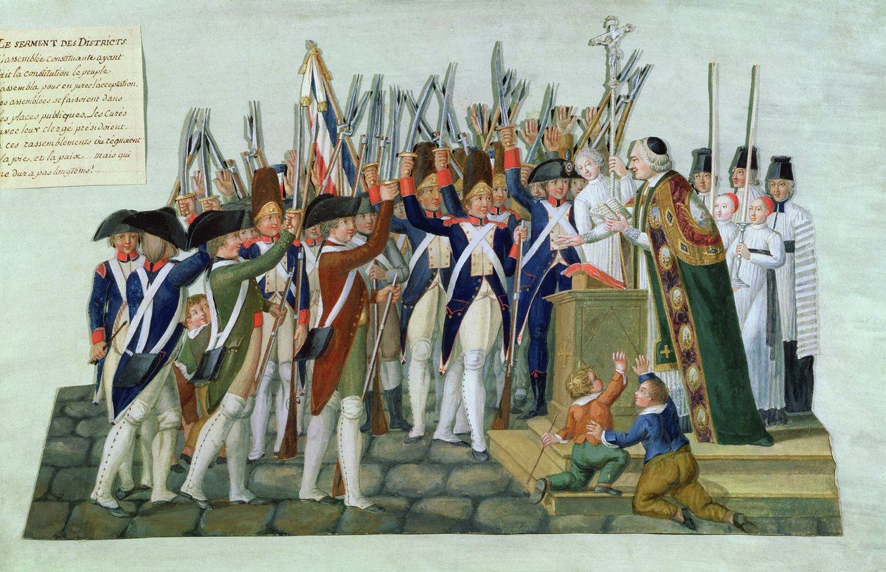 Distriktenes ed, februar 1790 av Lesueur Brothers