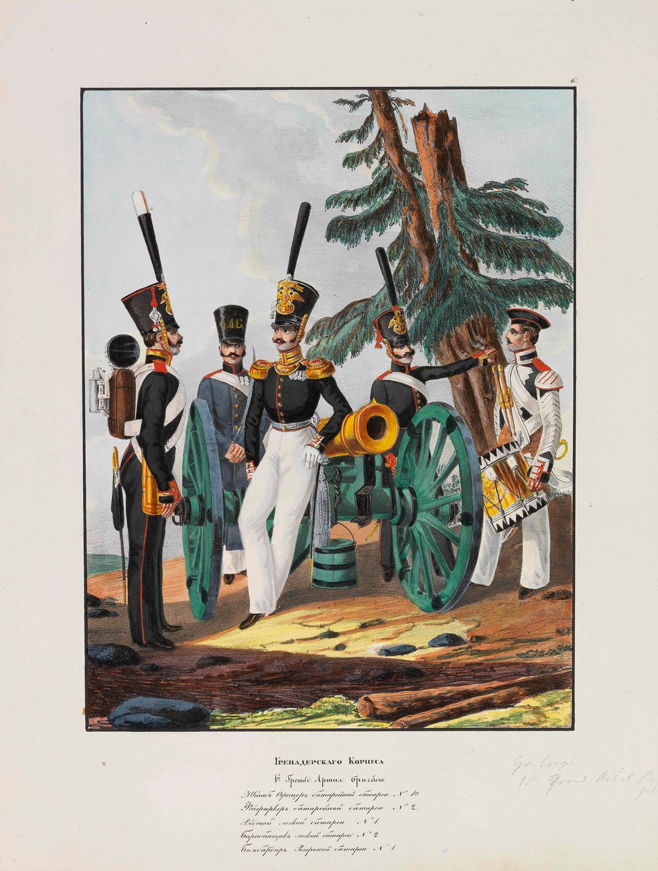 1. grenaderdivisjon av den keiserlige russiske hæren, 1837-1839. av Lev Alexandrovich Belousov
