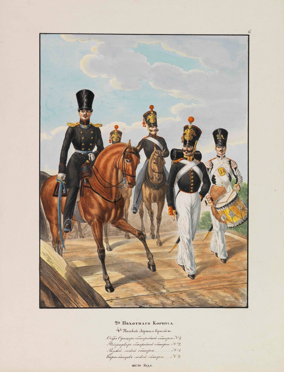 2. infanteridivisjon av den keiserlige russiske hæren, 1837-1839. av Lev Alexandrovich Belousov