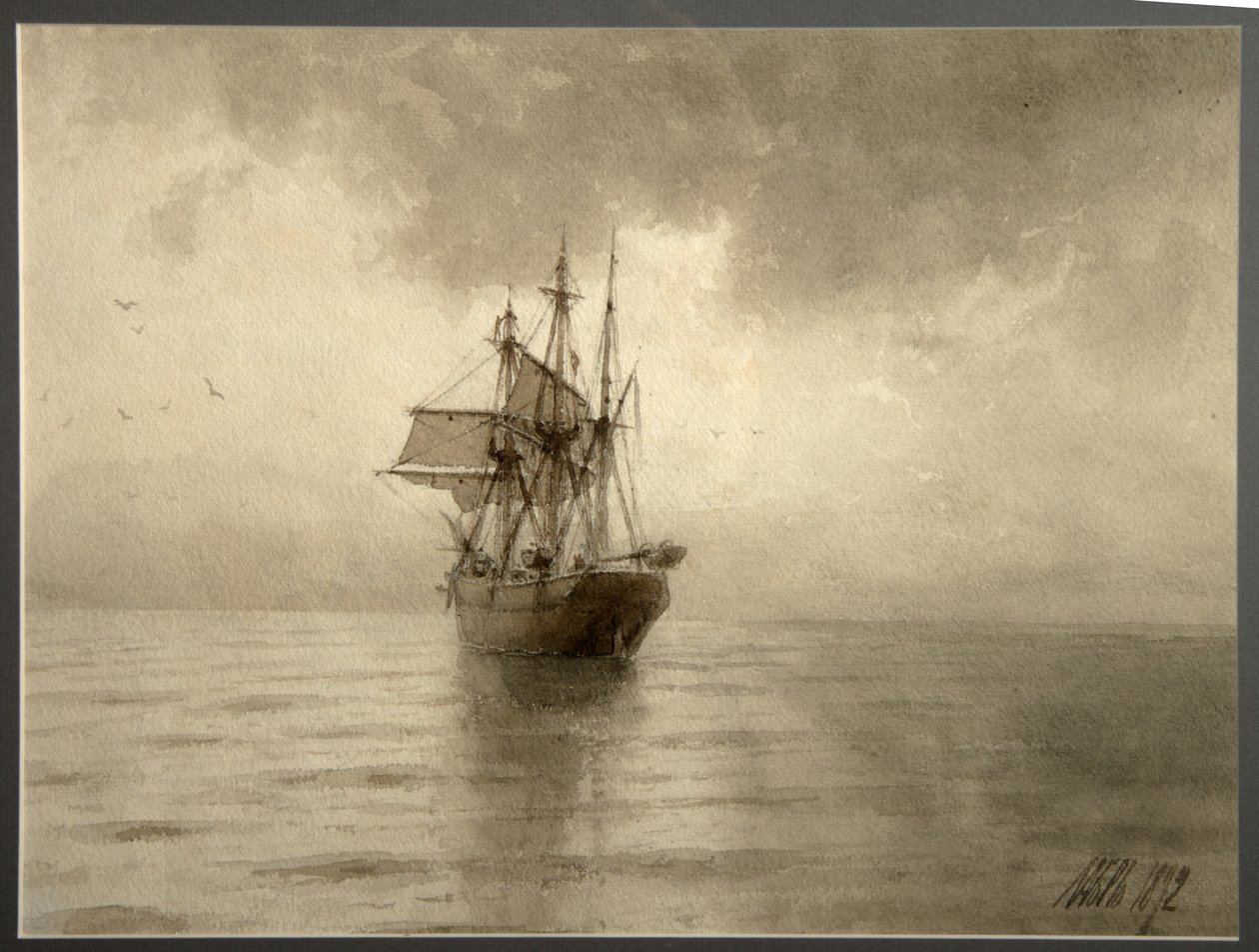 Seilskip, 1892 av Lev Felixovich Lagorio