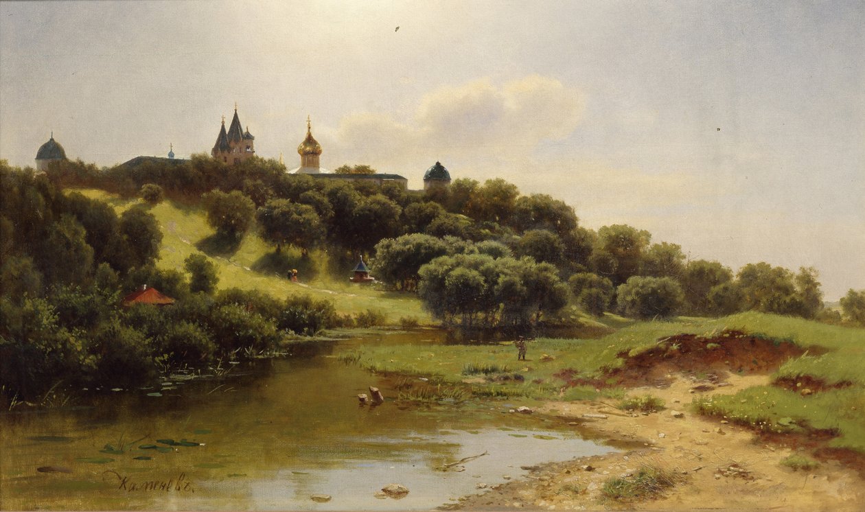 Savvino-Storozhevsky-klosteret nær Zvenigorod, 1860 av Lev Lyvovich Kamenev