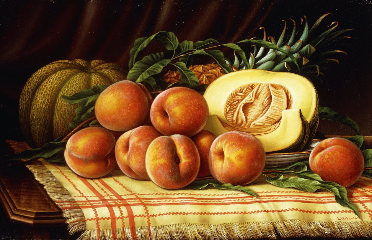 Meloner, fersken og ananas av Levi Wells Prentice