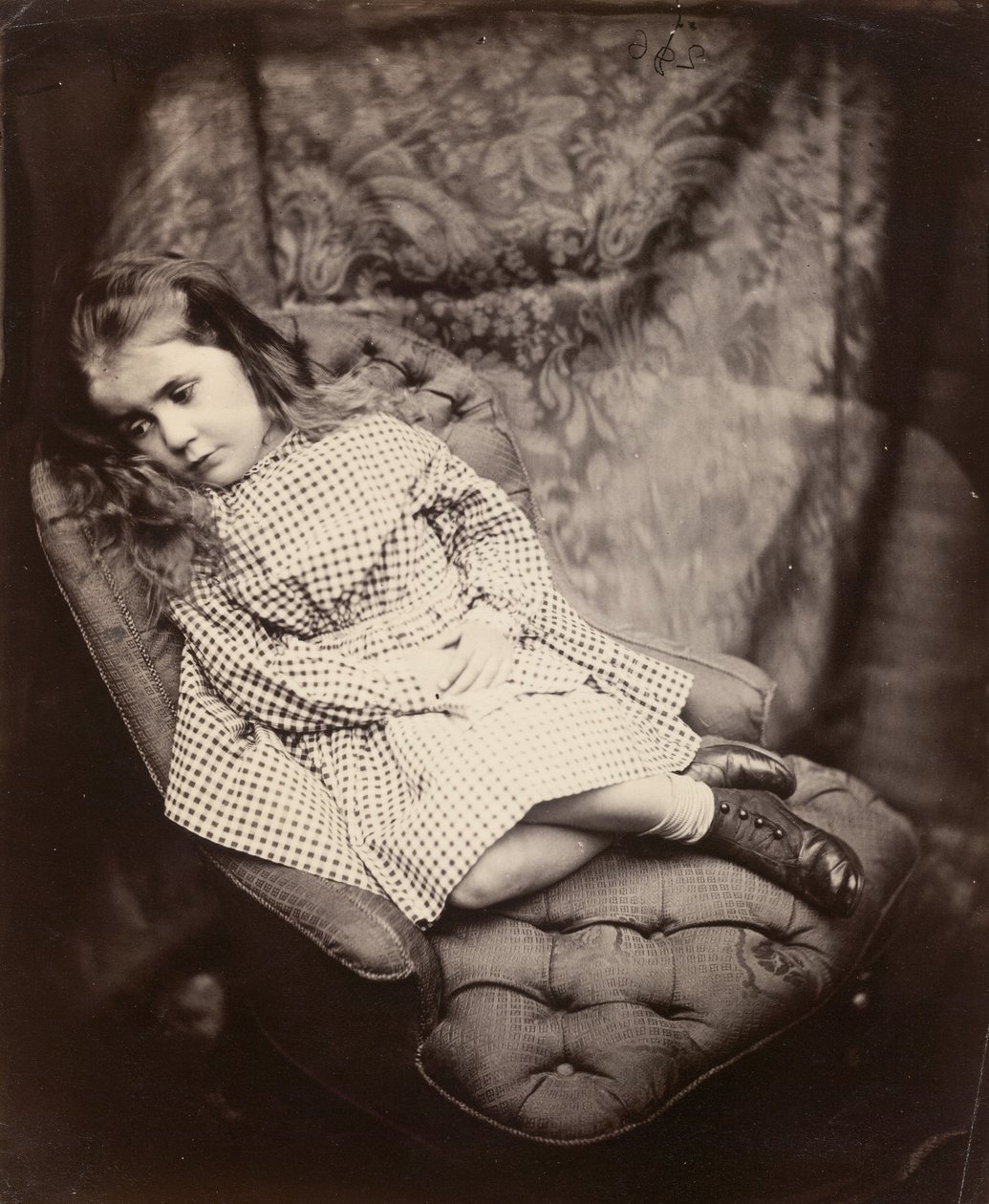 Margaret Frances Langton Clarke, 1864, trykt ca. 1866 av Lewis Carroll