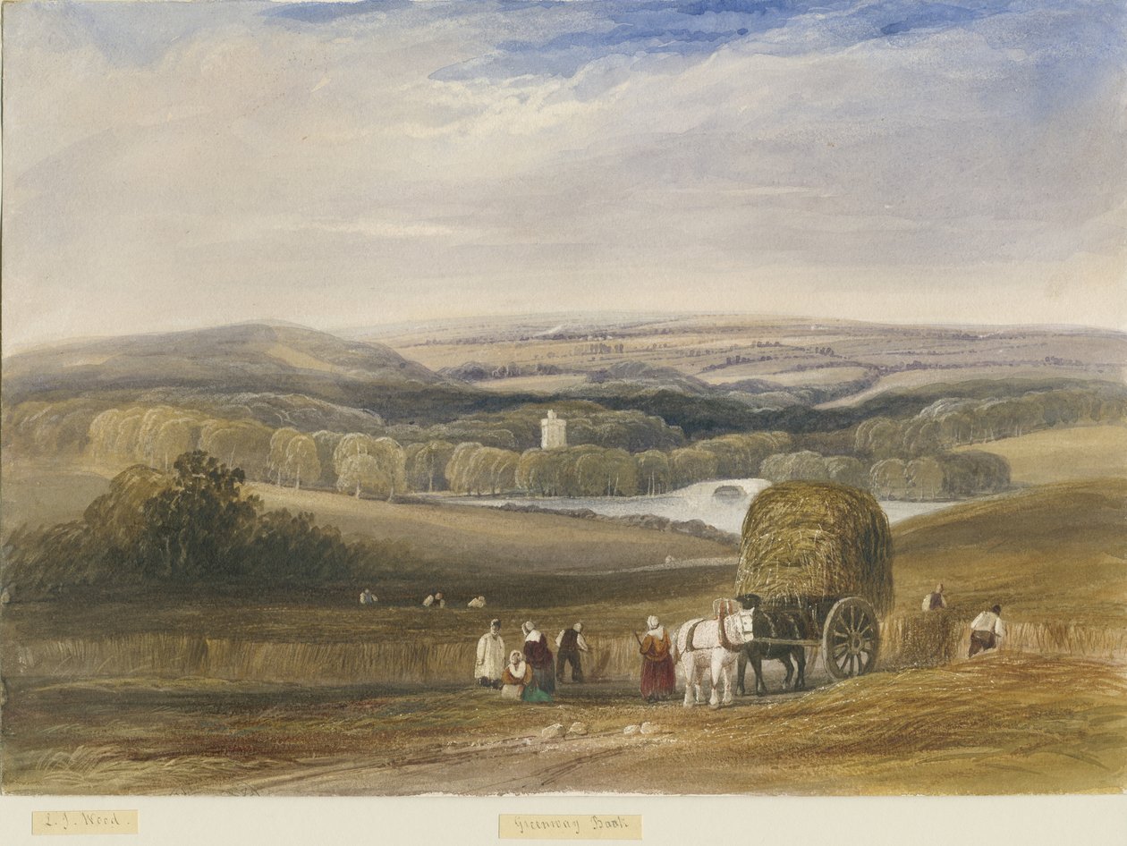 Greenway Bank: akvarellmaleri, og [c 1830-1840] av Lewis John Wood