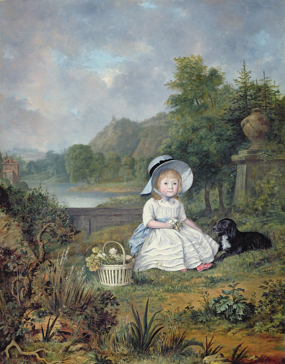 Portrett av frøken Elizabeth Heathcote (olje på lerret) av Lewis Vaslet